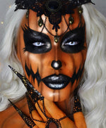 Cool Halloween Makeup Idea: Pumpkin Princess