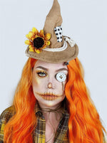 Easy Halloween Makeup Idea: Scarecrow